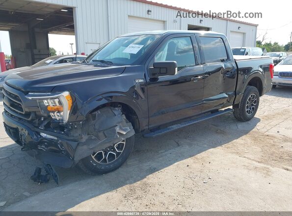 1FTEW1EP5MFC11956 2021 FORD F150 Black წინა მარცხენა ხედი სამი მეოთხედიდან
