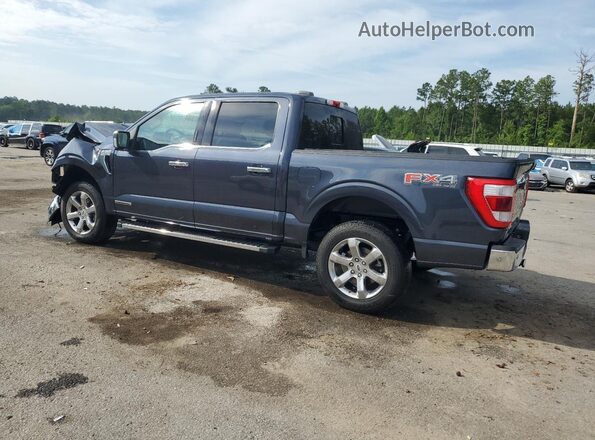 1FTFW1EDXMFC68941 2021 FORD F150 Blue Trasero izquierdo