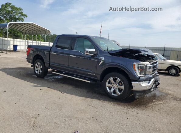 1FTFW1EDXMFC68941 2021 FORD F150 Blue Delantero derecho