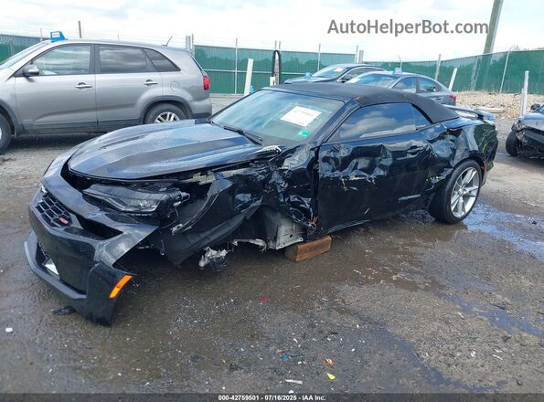 1G1FD3DS2M0141114 2021 CHEVROLET CAMARO Черный Передняя левая четверть