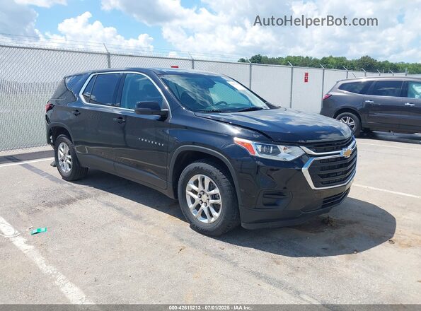 1GNERFKW7MJ175952 2021 CHEVROLET TRAVERSE Черный Передняя правая четверть