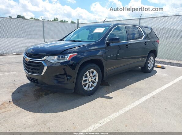 1GNERFKW7MJ175952 2021 CHEVROLET TRAVERSE Черный Передняя левая четверть
