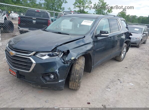 1GNEVGKW2MJ232320 2021 CHEVROLET TRAVERSE Серый Передняя левая четверть