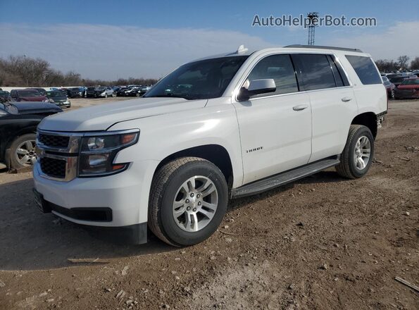 1GNSCBKC4LR292052 2020 CHEVROLET TAHOE White წინა მარცხენა ხედი სამი მეოთხედიდან
