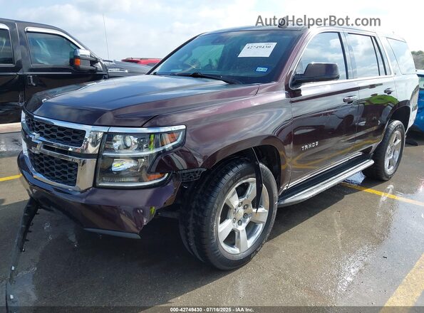1GNSCBKC8LR186011 2020 CHEVROLET TAHOE Burgundy Передня ліва чверть