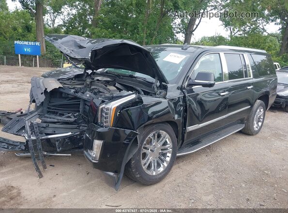 1GYS4GKJ9LR250360 2020 CADILLAC ESCALADE Черный Вид спереди