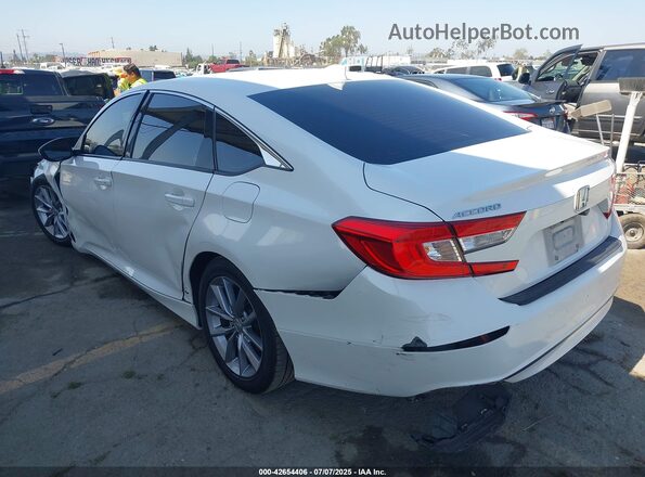 1HGCV1F13MA008955 2021 HONDA ACCORD White Задня ліва чверть