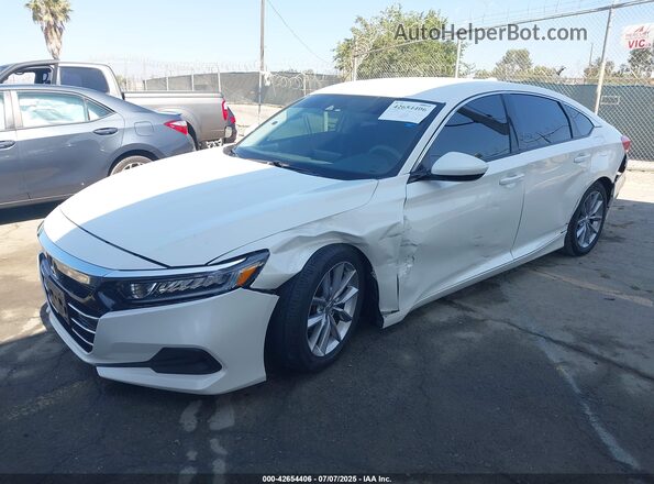 1HGCV1F13MA008955 2021 HONDA ACCORD White Передня ліва чверть