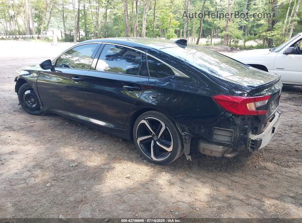 1HGCV1F34MA109973 2021 HONDA ACCORD Black Tył lewy