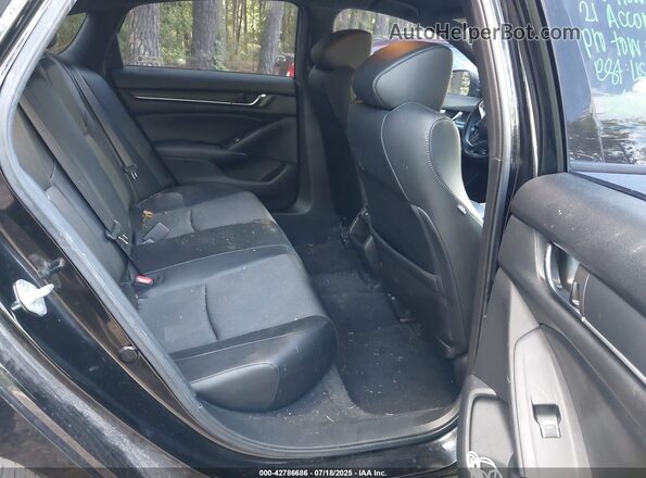 1HGCV1F34MA109973 2021 HONDA ACCORD Black Widok naklejki z numerem VIN