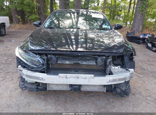 1HGCV1F34MA109973 2021 HONDA ACCORD Black Widok wnętrza z tyłu