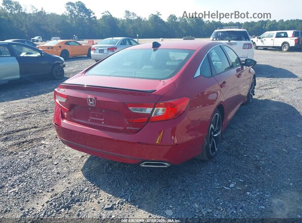 1HGCV1F3XMA082374 2021 HONDA ACCORD Red Trasero derecho