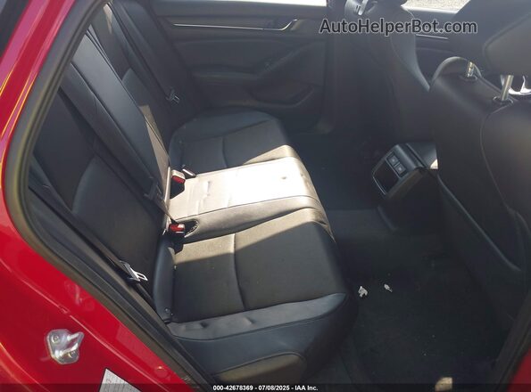 1HGCV1F3XMA082374 2021 HONDA ACCORD Red Vista de la etiqueta del VIN
