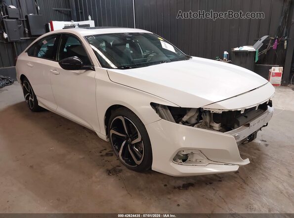 1HGCV2F30MA005065 2021 HONDA ACCORD White წინა მარჯვენა