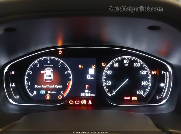 1HGCV2F30MA005065 2021 HONDA ACCORD White უკანა სავარძლების ხედი
