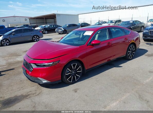 1HGCY2F8XPA050845 2023 HONDA ACCORD Красный Передняя левая четверть