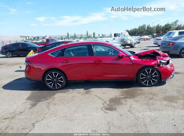 1HGCY2F8XPA050845 2023 HONDA ACCORD Красный Вид задней части салона
