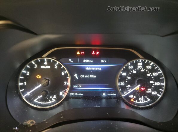 1N4AA6AP6HC386939 2017 NISSAN MAXIMA Бордовый Вид щитка приборов