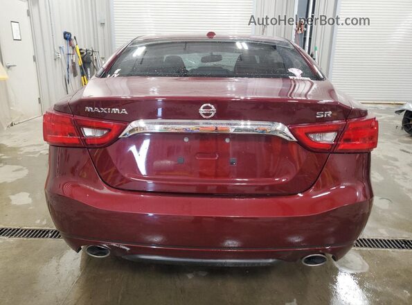 1N4AA6AP6HC386939 2017 NISSAN MAXIMA Бордовый Вид сзади
