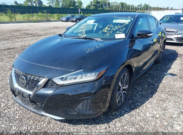 1N4AA6CV0MC513089 2021 NISSAN MAXIMA Черный Передняя левая четверть