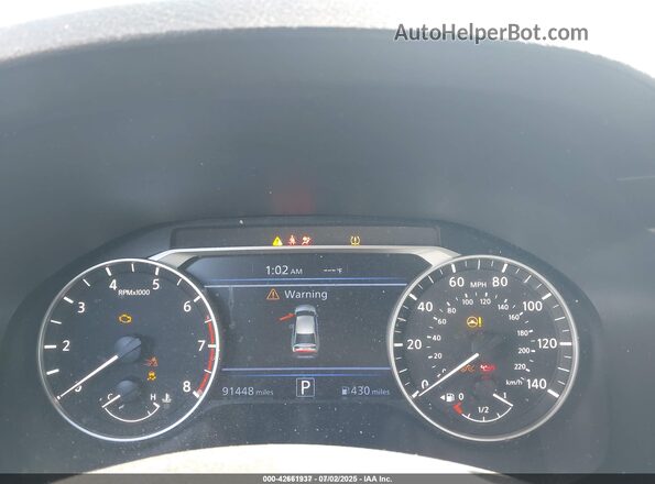 1N4BL4BV6LC151109 2020 NISSAN ALTIMA Белый Вид задних сидений