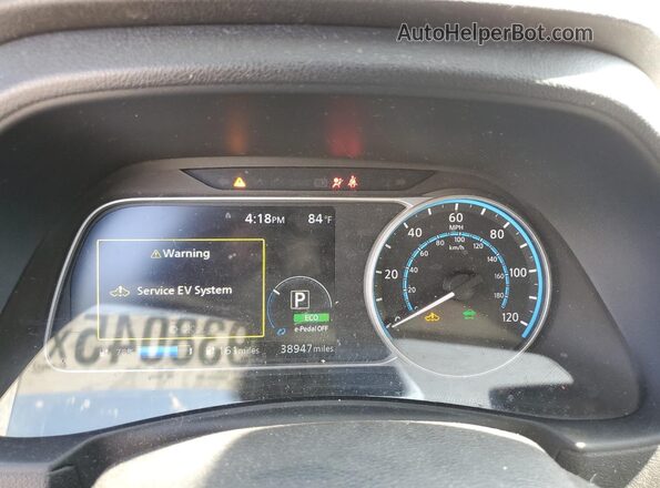 1N4BZ1DP0LC304353 2020 NISSAN LEAF Black Vista del cuadro de instrumentos