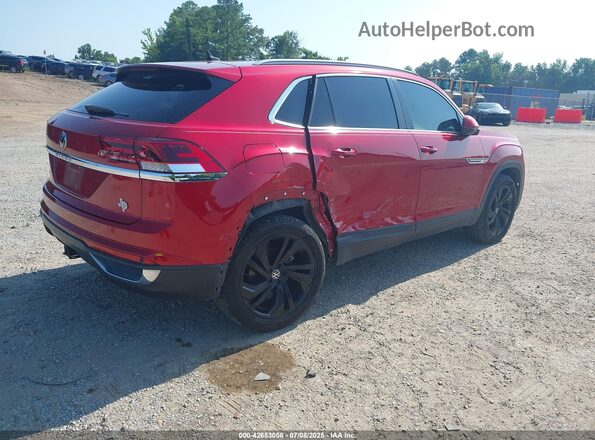 1V2EE2CA9LC216129 2020 VOLKSWAGEN ATLAS Красный Задняя правая четверть