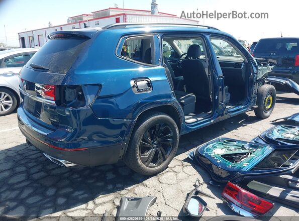 1V2KR2CAXPC527081 2023 VOLKSWAGEN ATLAS Blue Задня права чверть