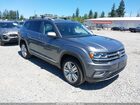 2020 Volkswagen Atlas 3.6l V6 Sel Gray vin: 1V2MR2CA3LC504762