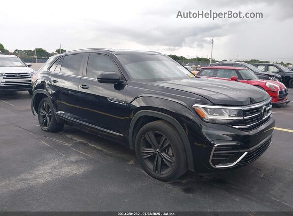 1V2PE2CA7MC232145 2021 VOLKSWAGEN ATLAS Черный Передняя правая четверть