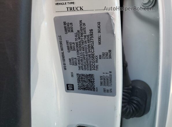 1GCGSBEC3R1275926 2024 CHEVROLET COLORADO White Vista del compartimento del motor