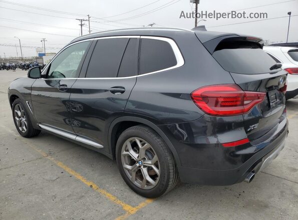 5UXTY3C05M9F61235 2021 BMW X3 Black Հետևի աջ