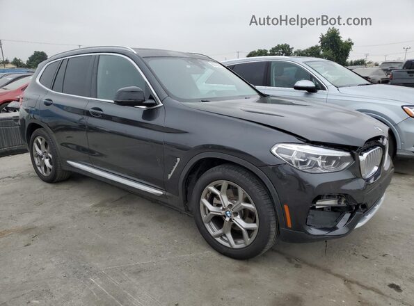 5UXTY3C05M9F61235 2021 BMW X3 Black Դիմացի տեսք