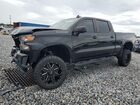 2021 Chevrolet Silverado K1500 Custom Black vin: 1GCUYBEF6MZ349748