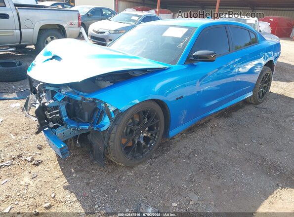 2C3CDXCT3PH703313 2023 DODGE CHARGER Синий Передняя левая четверть