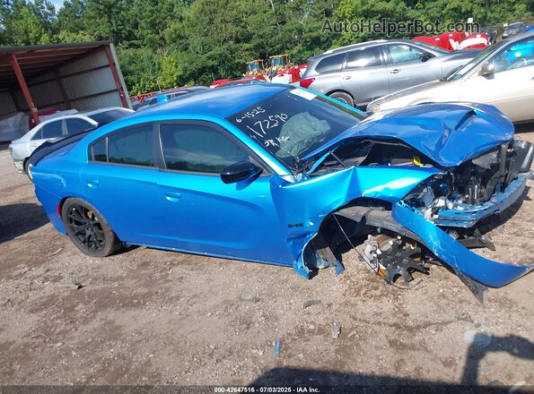 2C3CDXCT3PH703313 2023 DODGE CHARGER Синий Вид задней части салона