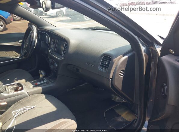 2C3CDXHG2GH159415 2016 DODGE CHARGER Черный Вид салона спереди