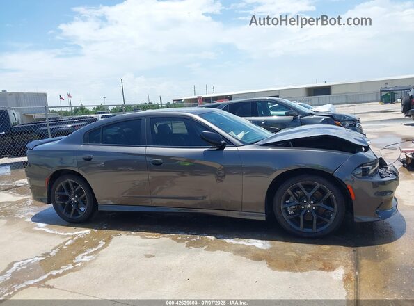 2C3CDXHG3NH221014 2022 DODGE CHARGER Gray Սալոնի հետևի տեսք