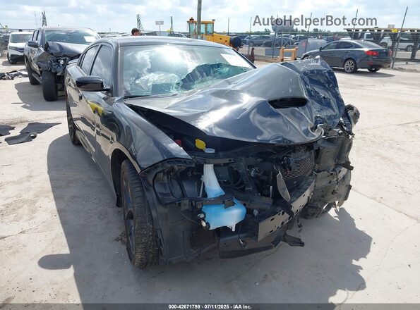2C3CDXHG8PH656498 2023 DODGE CHARGER Черный Передняя правая четверть