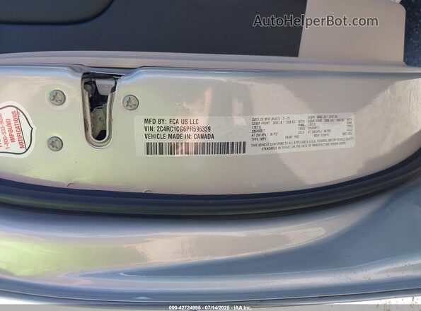 2C4RC1CG6PR596339 2023 CHRYSLER VOYAGER Silver Vista del compartimento del motor