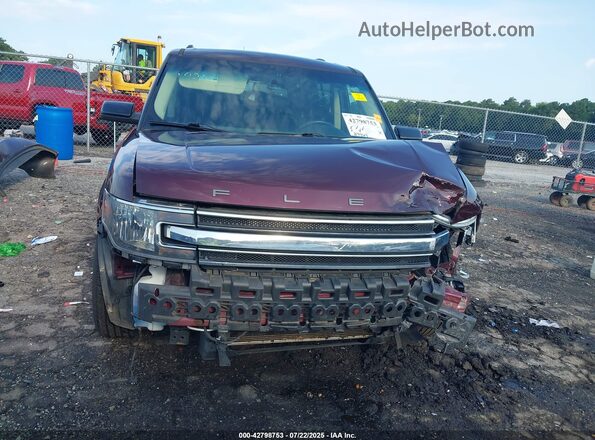 2FMGK5C86HBA01926 2017 FORD FLEX Maroon უკანა სალონის ხედი