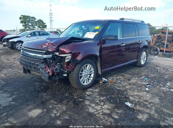 2FMGK5C86HBA01926 2017 FORD FLEX Maroon წინა მარცხენა ხედი სამი მეოთხედიდან