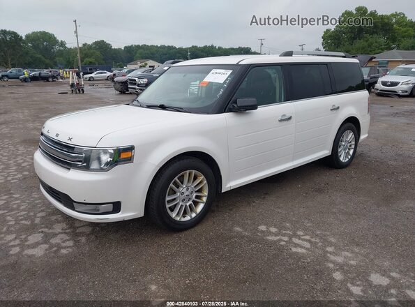 2FMHK6C81KBA00622 2019 FORD FLEX Белый Передняя левая четверть