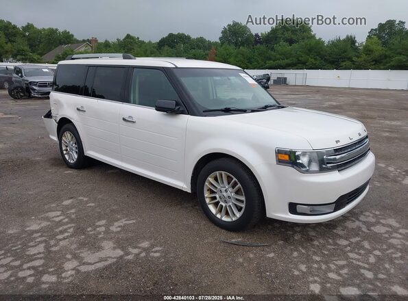 2FMHK6C81KBA00622 2019 FORD FLEX Белый Передняя правая четверть