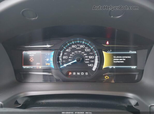 2FMHK6C81KBA00622 2019 FORD FLEX Белый Вид задних сидений
