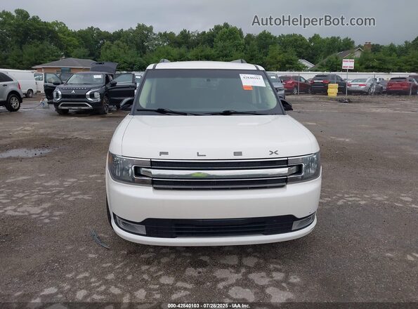 2FMHK6C81KBA00622 2019 FORD FLEX Белый Вид щитка приборов