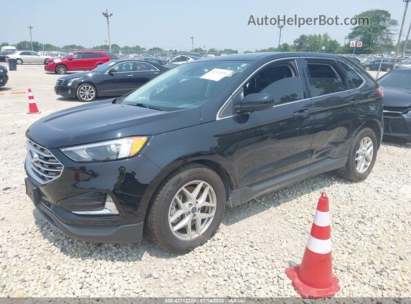 2FMPK4J93NBA54312 2022 FORD EDGE Черный Передняя левая четверть