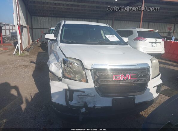 2GKALMEK5H6337848 2017 GMC TERRAIN Белый Передняя правая четверть