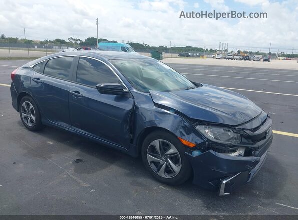 2HGFC2F66MH543686 2021 HONDA CIVIC Gray Przód prawy