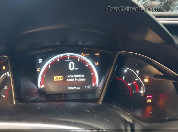 2HGFC2F80MH560338 2021 HONDA CIVIC White უკანა სავარძლების ხედი